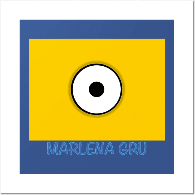 MINION USA DESPICABLE MARLENA GRU Wall Art by LuckYA